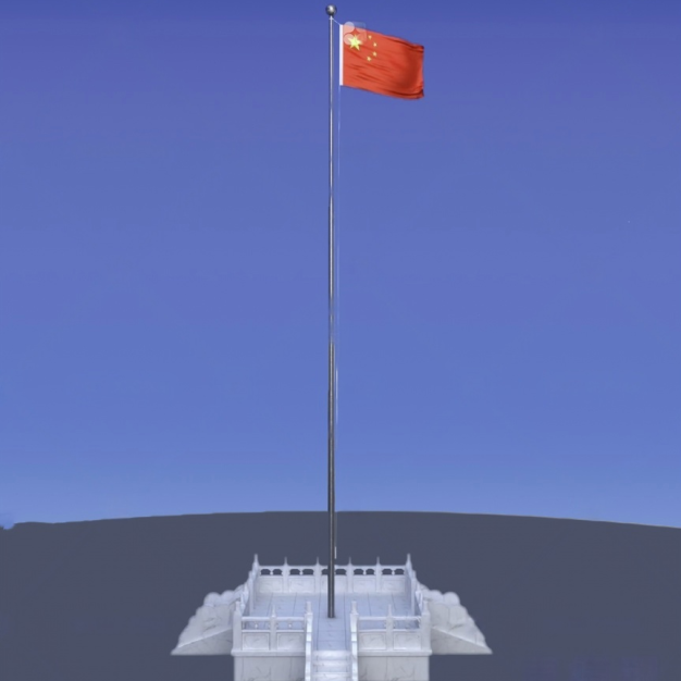 升旗台3D模型